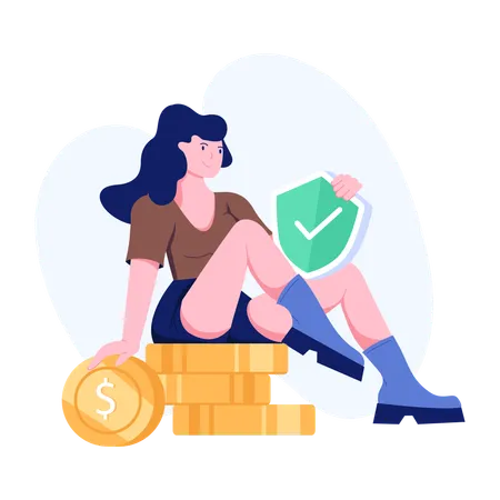 Money Insurance  Illustration