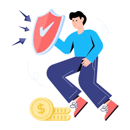 Money Insurance  Illustration