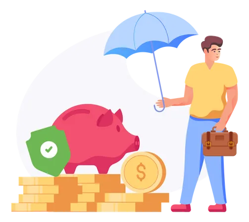 Money Insurance  Illustration