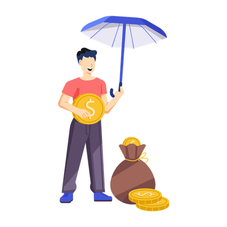 Money Insurance  Illustration