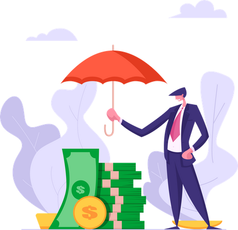 Money Insurance  Illustration