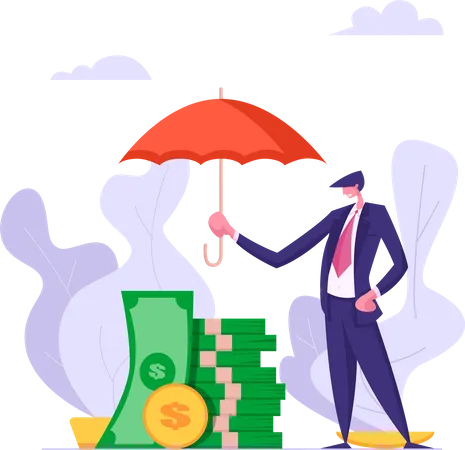 Money Insurance  Illustration