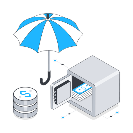 Money Insurance  Illustration
