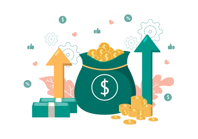 Money Investment Growth  Illustration