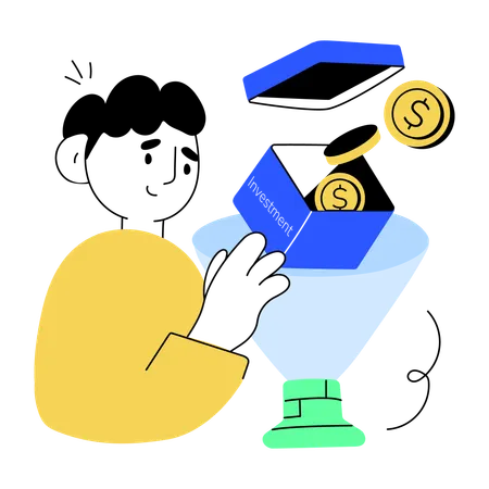 Money investment  Illustration