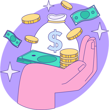 Money investment  Illustration