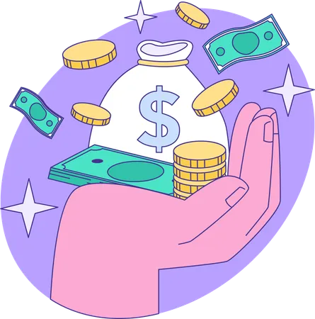 Money investment  Illustration