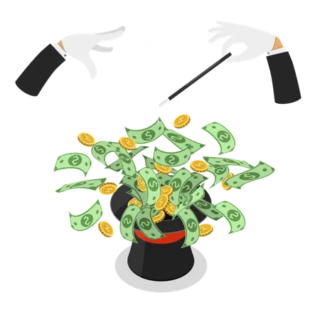 Money investment  Illustration