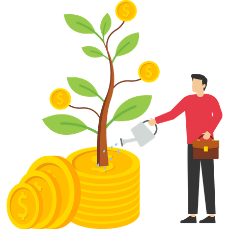 Money investment  Illustration