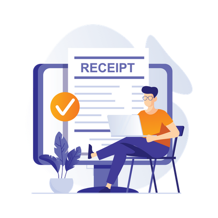Money invoice  Illustration