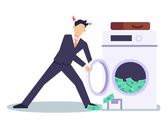 Money Laundering  Illustration