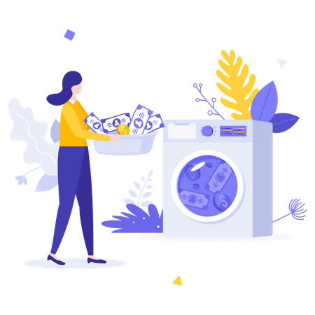 Money Laundering  Illustration