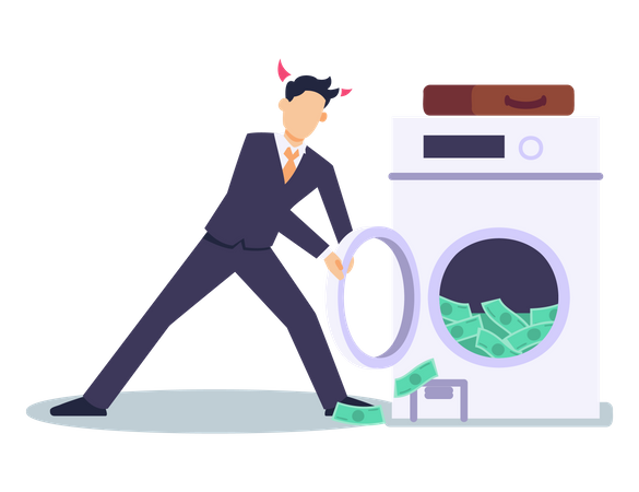 Money Laundering  Illustration