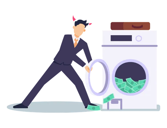 Money Laundering  Illustration