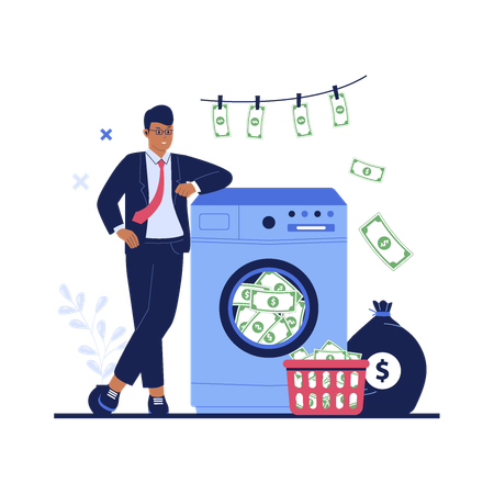 Money Laundering Techniques  Illustration
