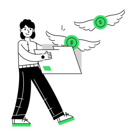 Money Loss  Illustration