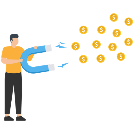 Money magnet  Illustration