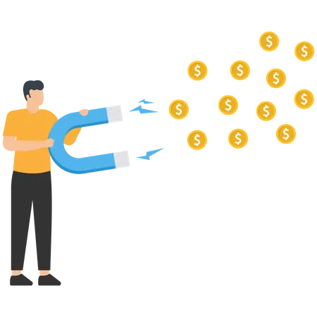 Money magnet  Illustration