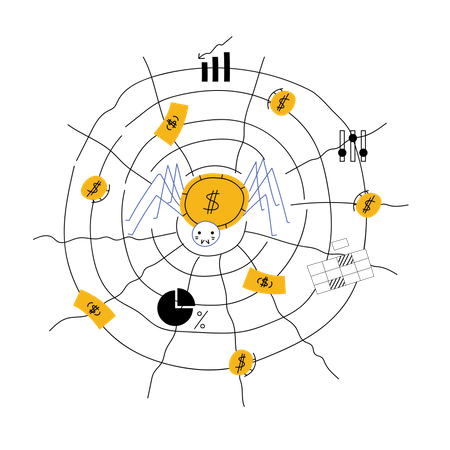 Money Net  Illustration