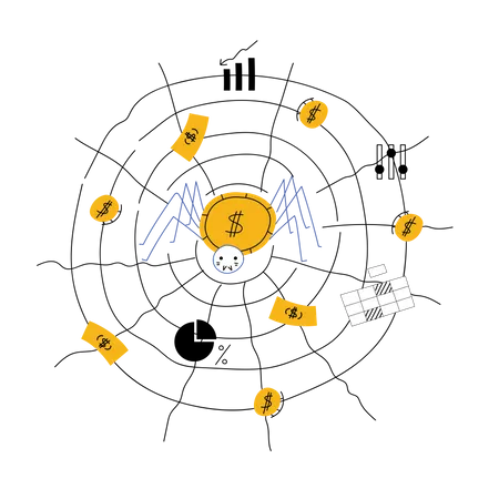 Money Net  Illustration