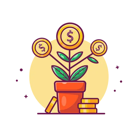Money plant Illustration