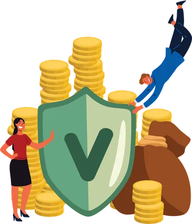 Money protection  Illustration