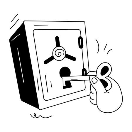 Money Safe  Illustration