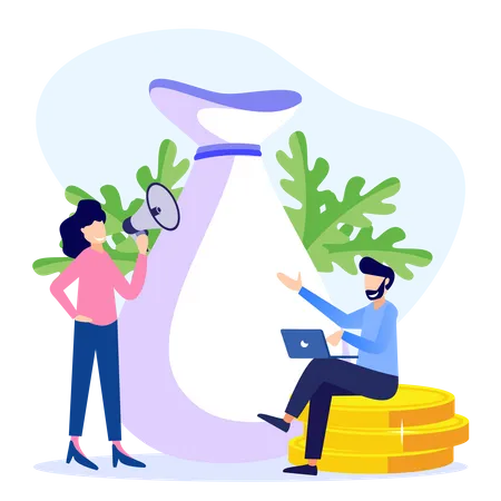 Illustration Vector Graphic Cartoon Character Of Money Saving And Bank Illustration