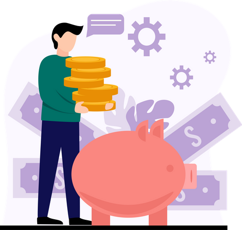 Money saving  Illustration