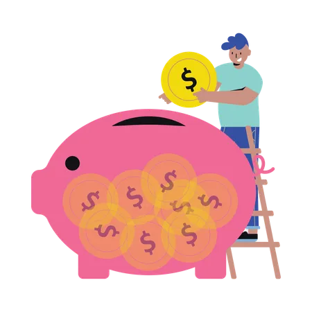 Money Savings  Illustration