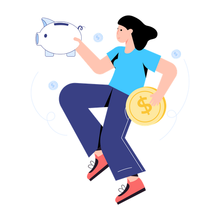 Money Savings  Illustration