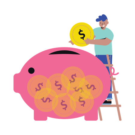 Money Savings  Illustration