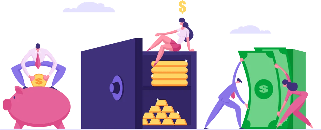 Money Savings  Illustration