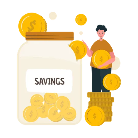 Money Savings  Illustration