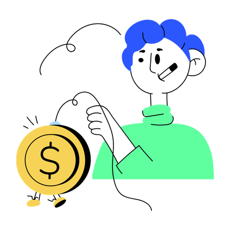 Money scam  Illustration