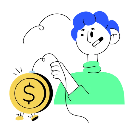 Money scam  Illustration