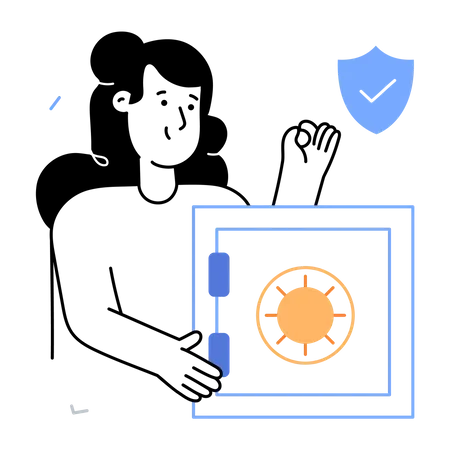 Have A Glimpse Of Sketchy Illustration Of Money Security Illustration