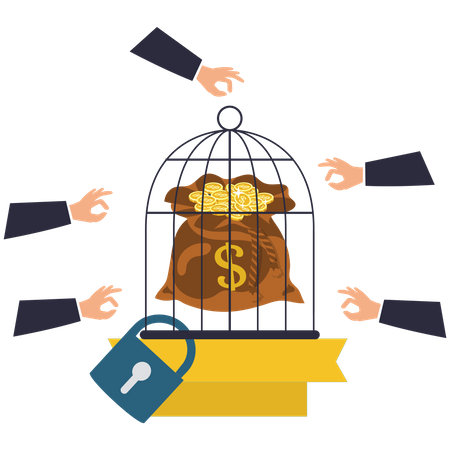 Money Security  Illustration