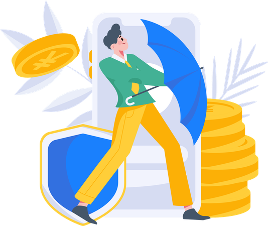 Money Security  Illustration