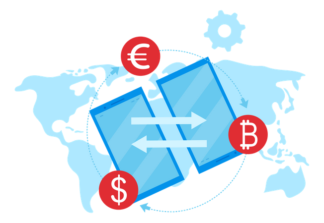 Money transfer  Illustration