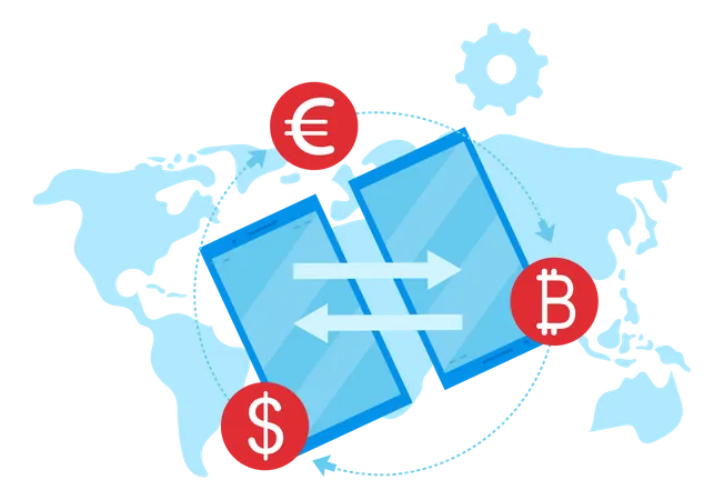 Money transfer  Illustration