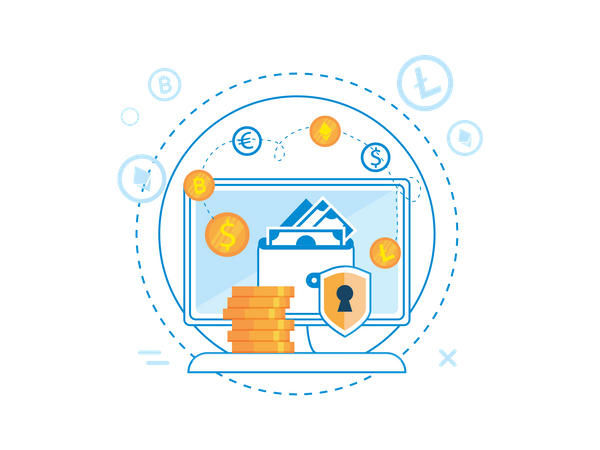 Money transfer  Illustration