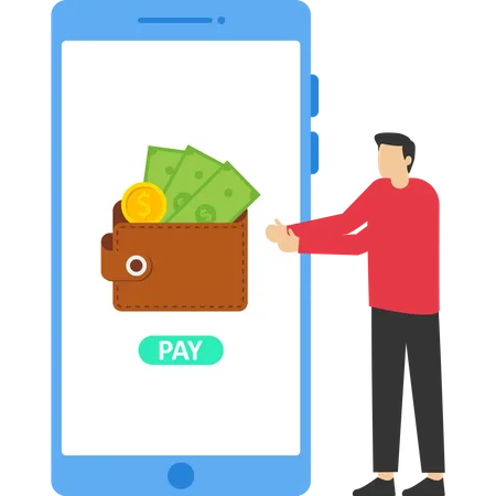 Money transfer  Illustration