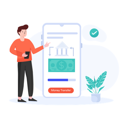 Money Transfer  Illustration