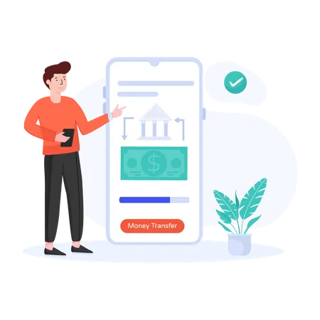 Money Transfer  Illustration