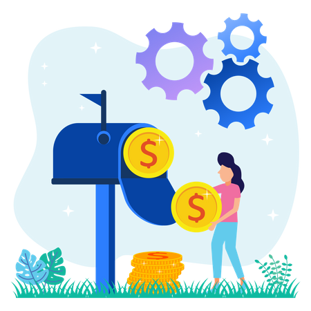 Money transfer  Illustration