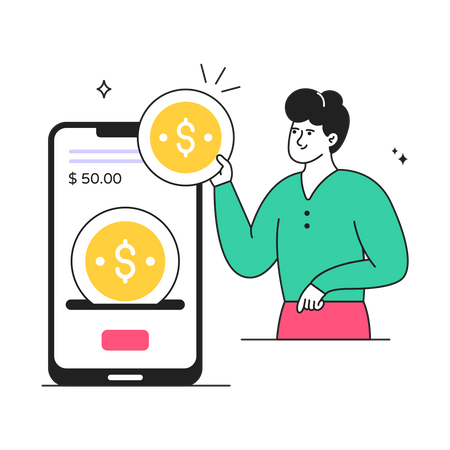 Money Transfer  Illustration