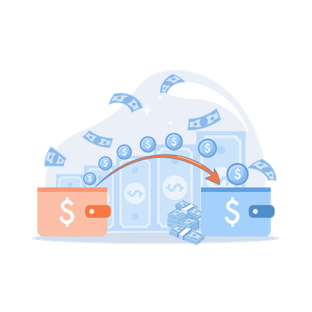 Money Transfer  Illustration