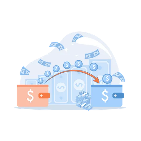 Money Transfer  Illustration