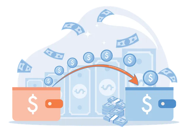 Money Transfer  Illustration